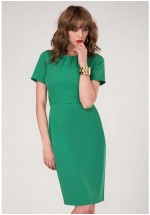 Closet Green Tie Back Short Sleeve Dress 